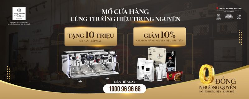 Trung Nguyên E-Coffee Nhượng Quyền Tháng 3. 2021